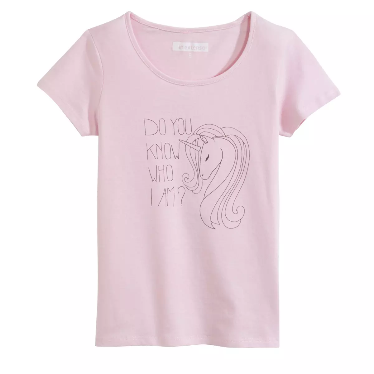 INEXTENSO T-shirt licorne manches courtes fille 