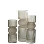 Voir la diapositive 2 : Paris Prix Vase Design en Verre  Bonbon  30cm Gris
