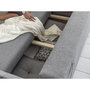 Voir la diapositive 4 : BEST MOBILIER Lena - canapé d'angle convertible - avec coffre - style scandinave - 5 places - gauche