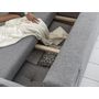 Voir la diapositive 4 : BEST MOBILIER Lena - canapé d'angle convertible - avec coffre - style scandinave - 5 places - gauche