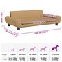 Voir la diapositive 6 : VIDAXL Lit pour chien marron 100x54x33 cm velours