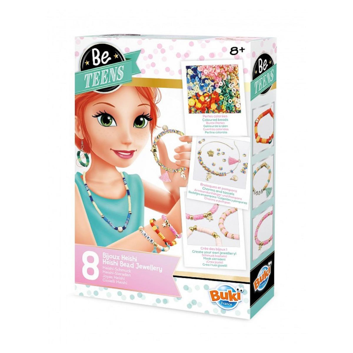 BUKI 8 bijoux heishi perles colorees