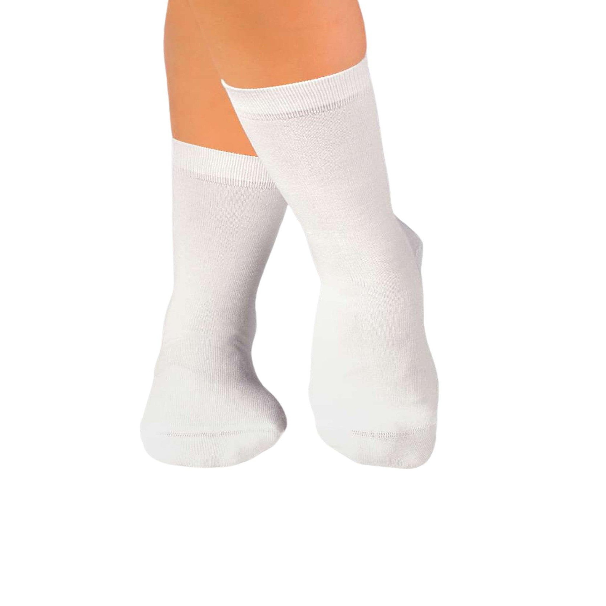 PIRIN HILL Chaussettes en bambou unies blanches. Coloris disponibles : Blanc