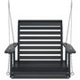 Voir la diapositive 4 : VIDAXL Chaise balançoire de jardin chaînes en metal bois massif sapin