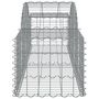 Voir la diapositive 5 : VIDAXL Paniers a gabions arques 5 pcs 200x50x40/60 cm fer galvanise