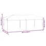 Voir la diapositive 6 : VIDAXL Tente de reception pliable avec parois Blanc 3x6 m
