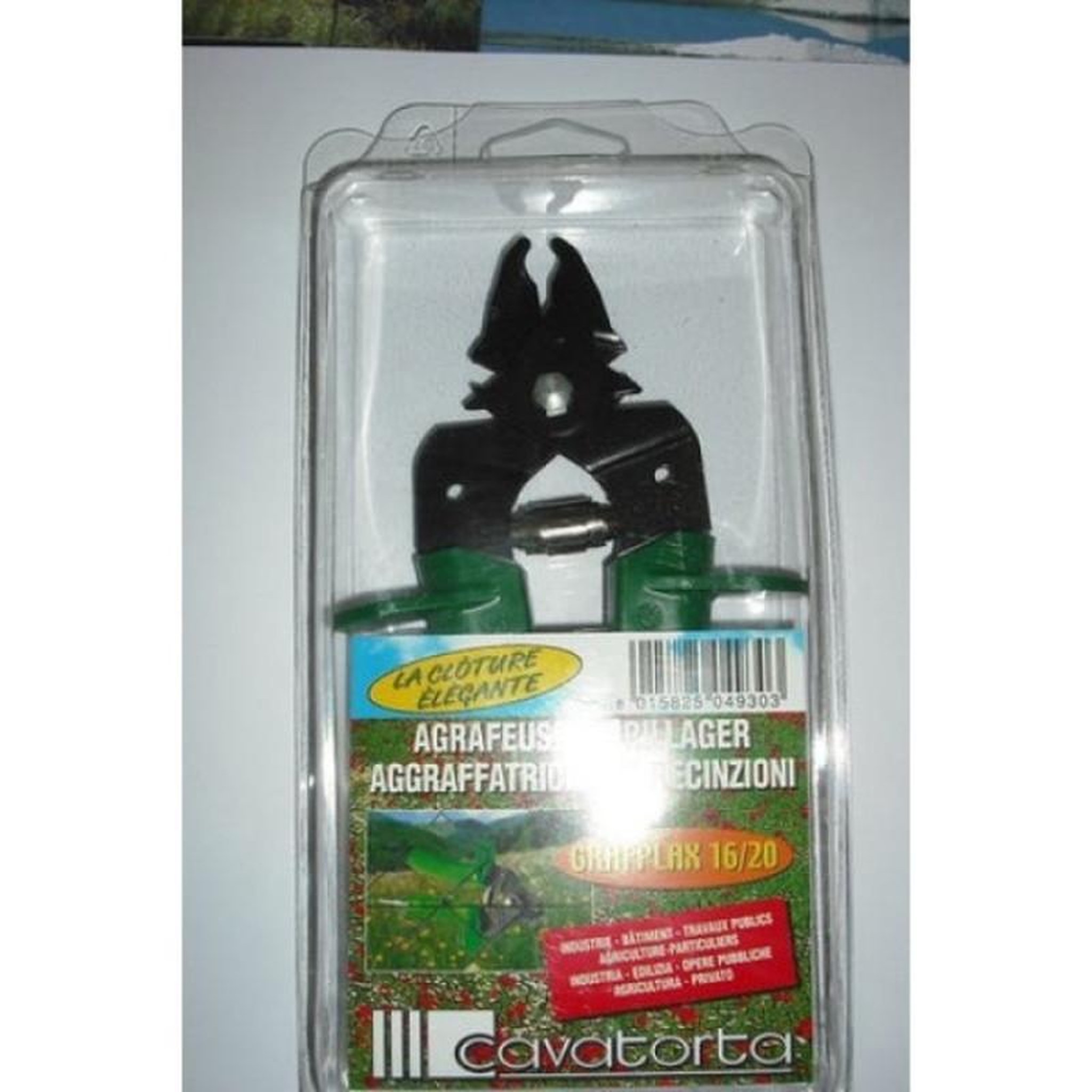 CENTRALE BRICO Agrafeuse manuel vert pour grillage 16/20 cm