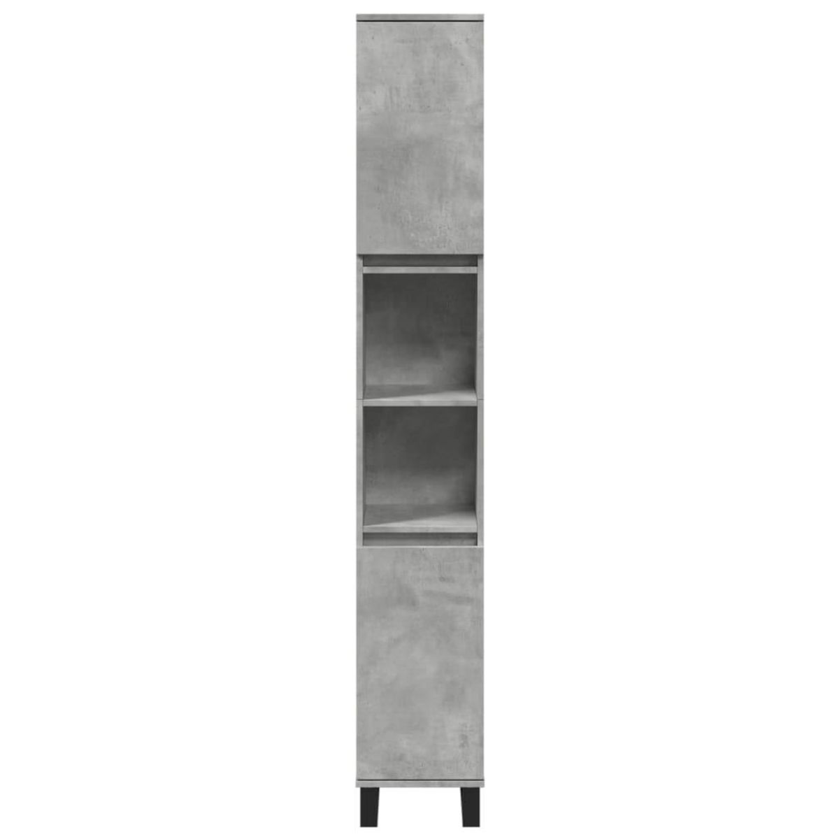 VIDAXL Armoire de salle de bain gris beton 30x30x190 cm