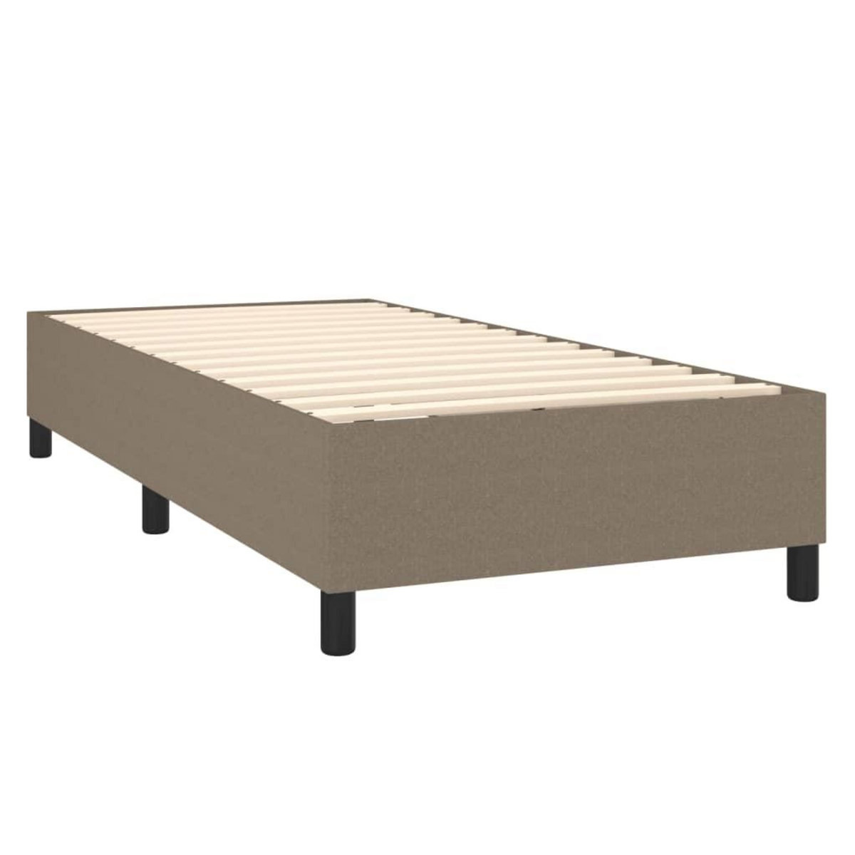 VIDAXL Cadre de lit sans matelas taupe 80x200 cm tissu