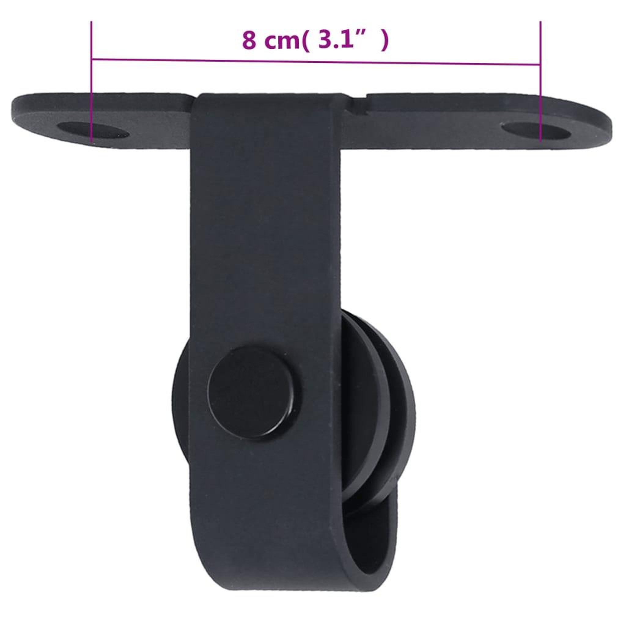 Voir la diapositive 6 : VIDAXL Kit mini de porte d'armoire coulissante Acier au carbone 183 cm