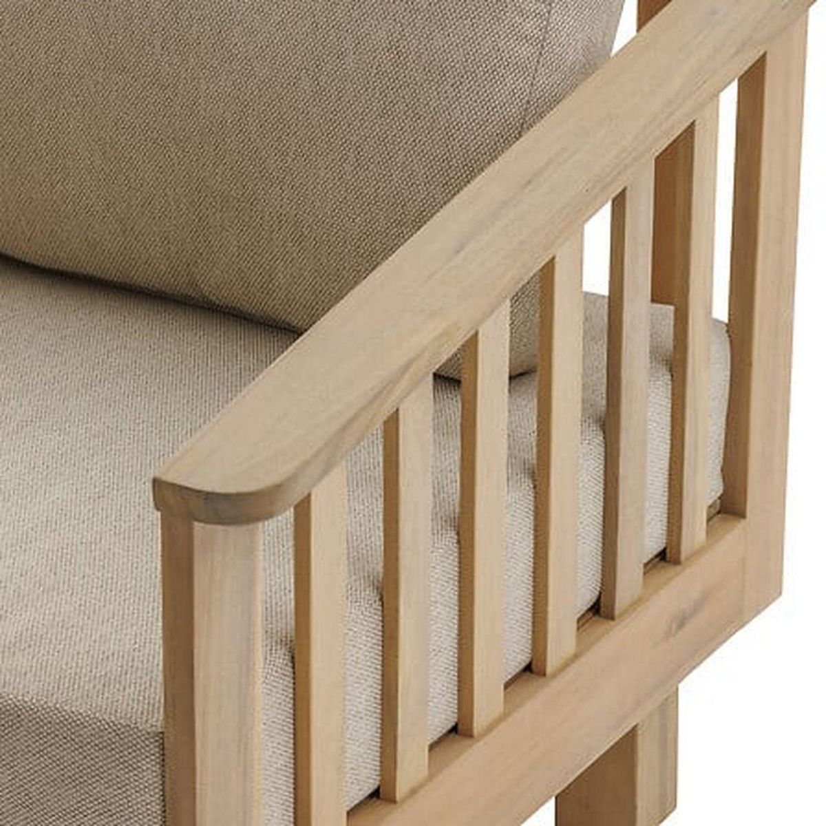 HESPERIDE Fauteuil de salon de jardin en bois XENIA - Marron