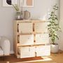 Voir la diapositive 3 : VIDAXL Buffets 2 pcs 32x34x75 cm Bois massif de pin