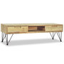 Voir la diapositive 5 : VIDAXL Meuble TV 120x35x35 cm Teck massif