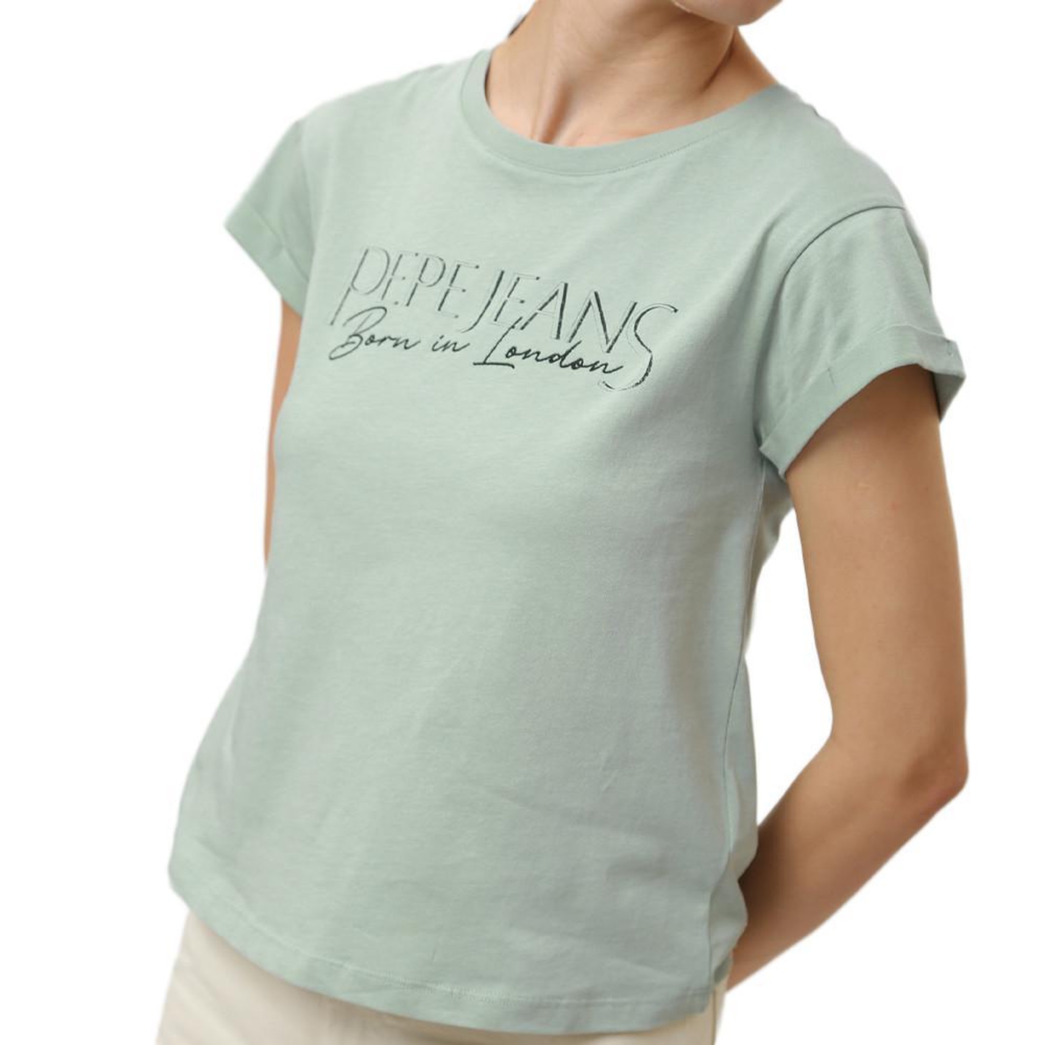 Pepe Jeans T-shirt Vert Femme Pepe jeans Hannon. Coloris disponibles : Vert