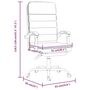 Voir la diapositive 6 : VIDAXL Fauteuil de massage inclinable de bureau Rose Similicuir