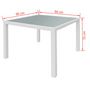 Voir la diapositive 6 : VIDAXL Salon de jardin 5 pcs Resine tressee Blanc-creme