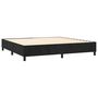 Voir la diapositive 5 : VIDAXL Sommier a lattes de lit matelas et LED Noir 200x200 cm Velours