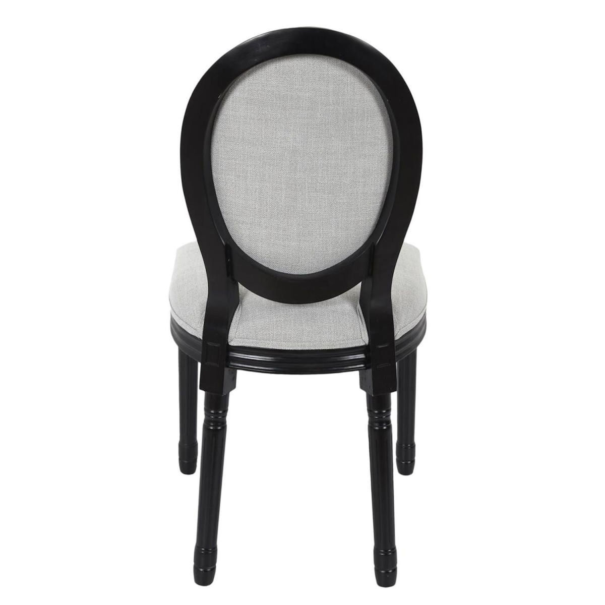 Paris Prix Lot de 2 Chaises Design  Eleonor  96cm Noir & Gris