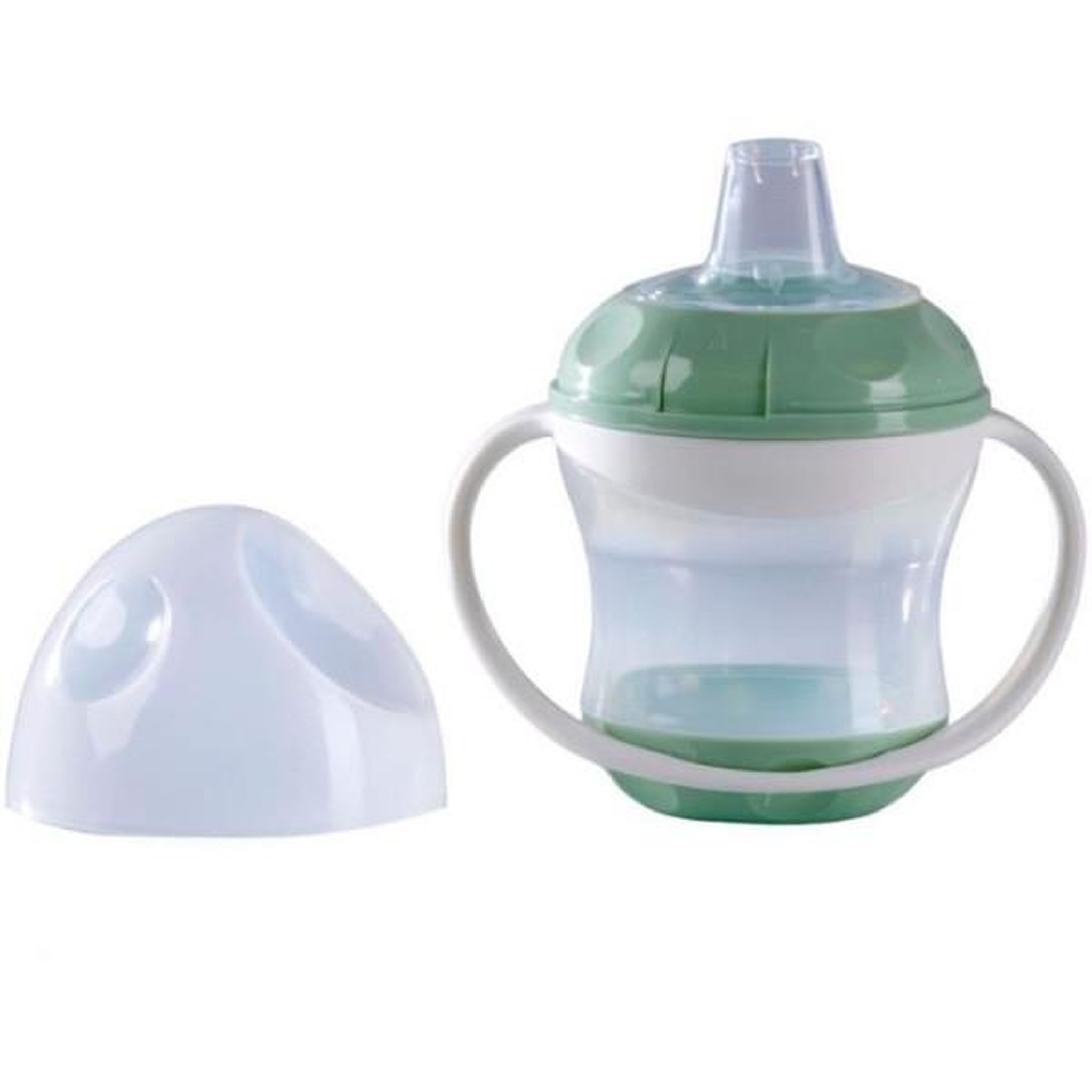 Voir la diapositive 2 : THERMOBABY Tasse anti-fuites - THERMOBABY - Vert Céladon - 180 ml - Ergonomique et hygiénique