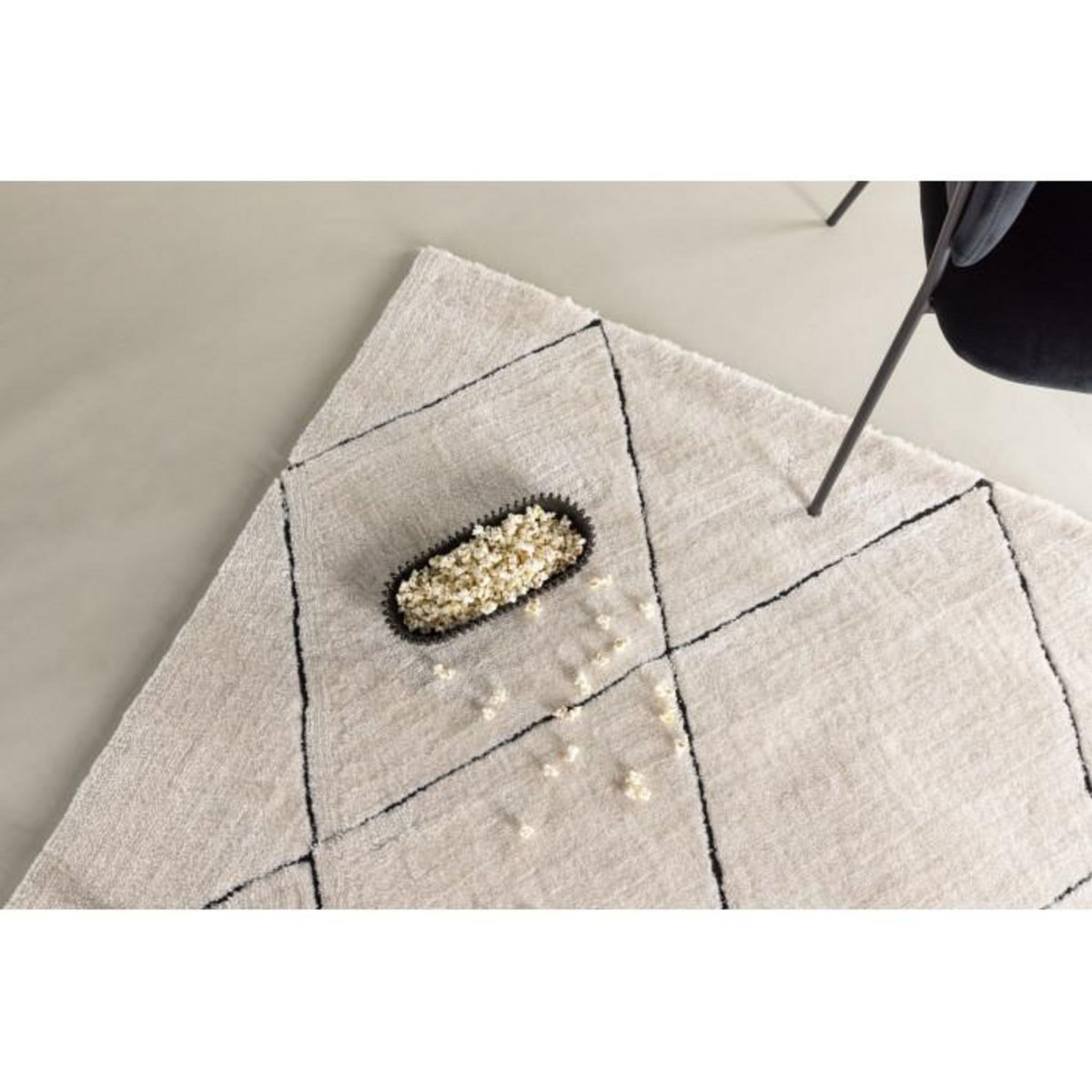 Paris Prix Tapis Déco Shaggy  Patrik  160x230cm Blanc