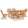Voir la diapositive 2 : VIDAXL Ensemble a manger de jardin 7 pcs bois massif d'acacia