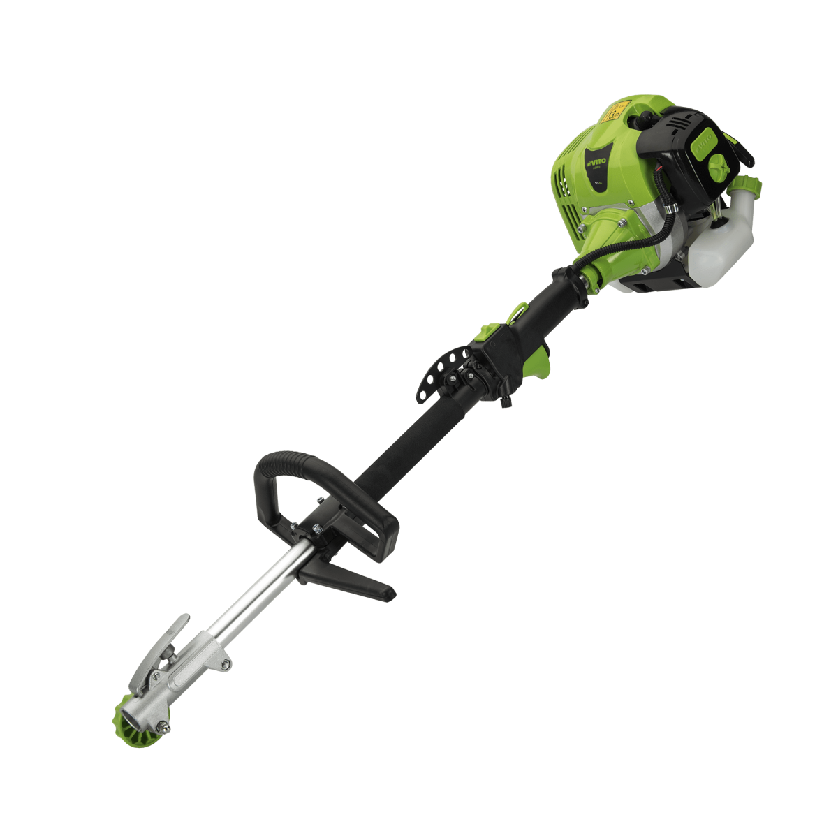 VITO Débroussailleuse thermique  33 cm³ 4 outils en 1 Moteur 2T Coupe bordures Taille haies Tronçonneuse VITO