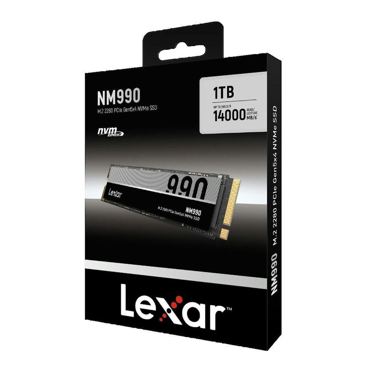 Lexar Disque SSD Lexar NM990 1TB M.2 2280 PCIe Gen5 NVMe