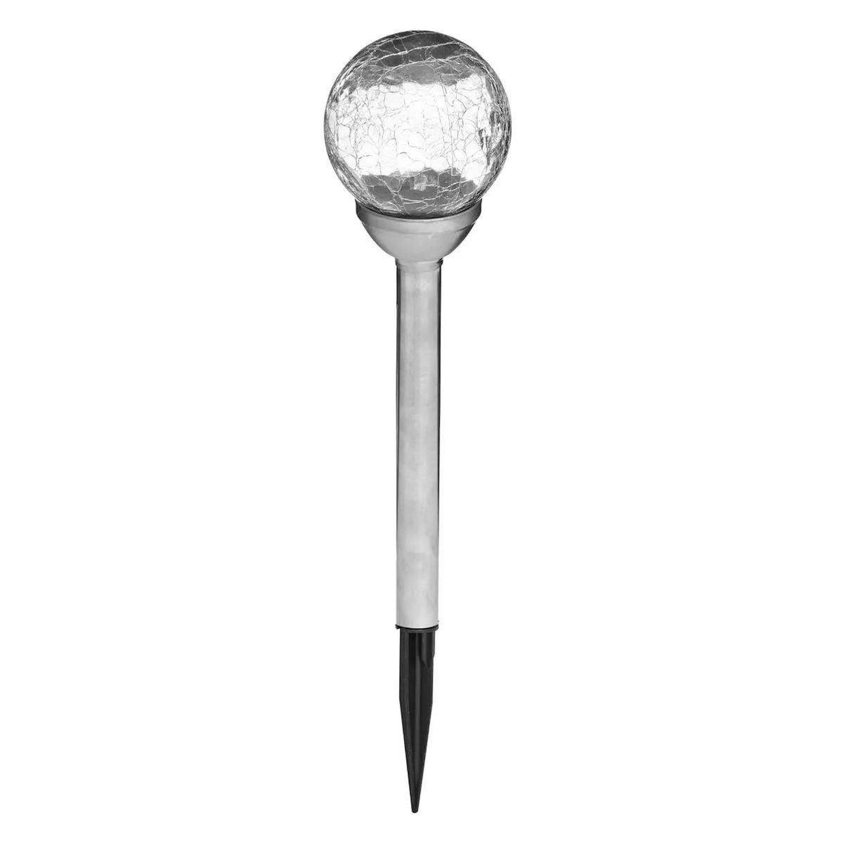 Paris Prix Balise Solaire Inox  Verre  36cm Argent