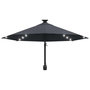 Voir la diapositive 4 : VIDAXL Parasol mural de jardin avec LED 300 cm anthracite