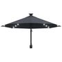 Voir la diapositive 4 : VIDAXL Parasol mural de jardin avec LED 300 cm anthracite