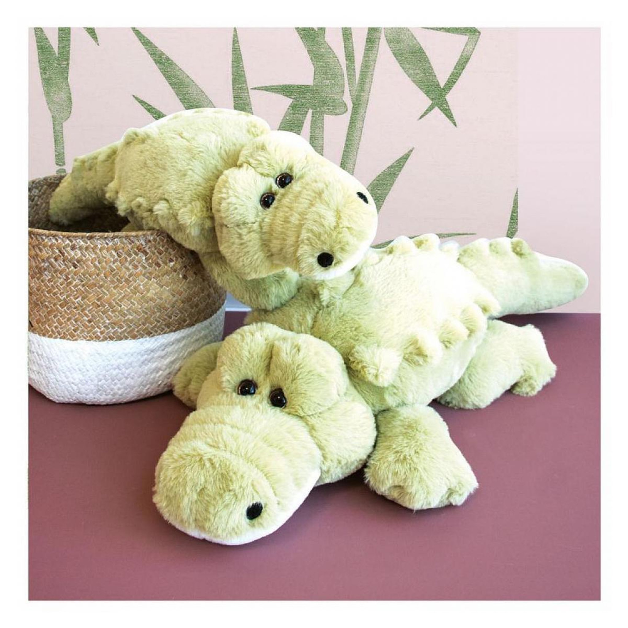 Voir la diapositive 2 : Histoire D'Ours Croco'doux 60cm peluche de crocodile