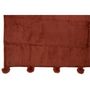 Voir la diapositive 2 : Paris Prix Plaid Déco à Pompons  Polyes  130x170cm Marsala