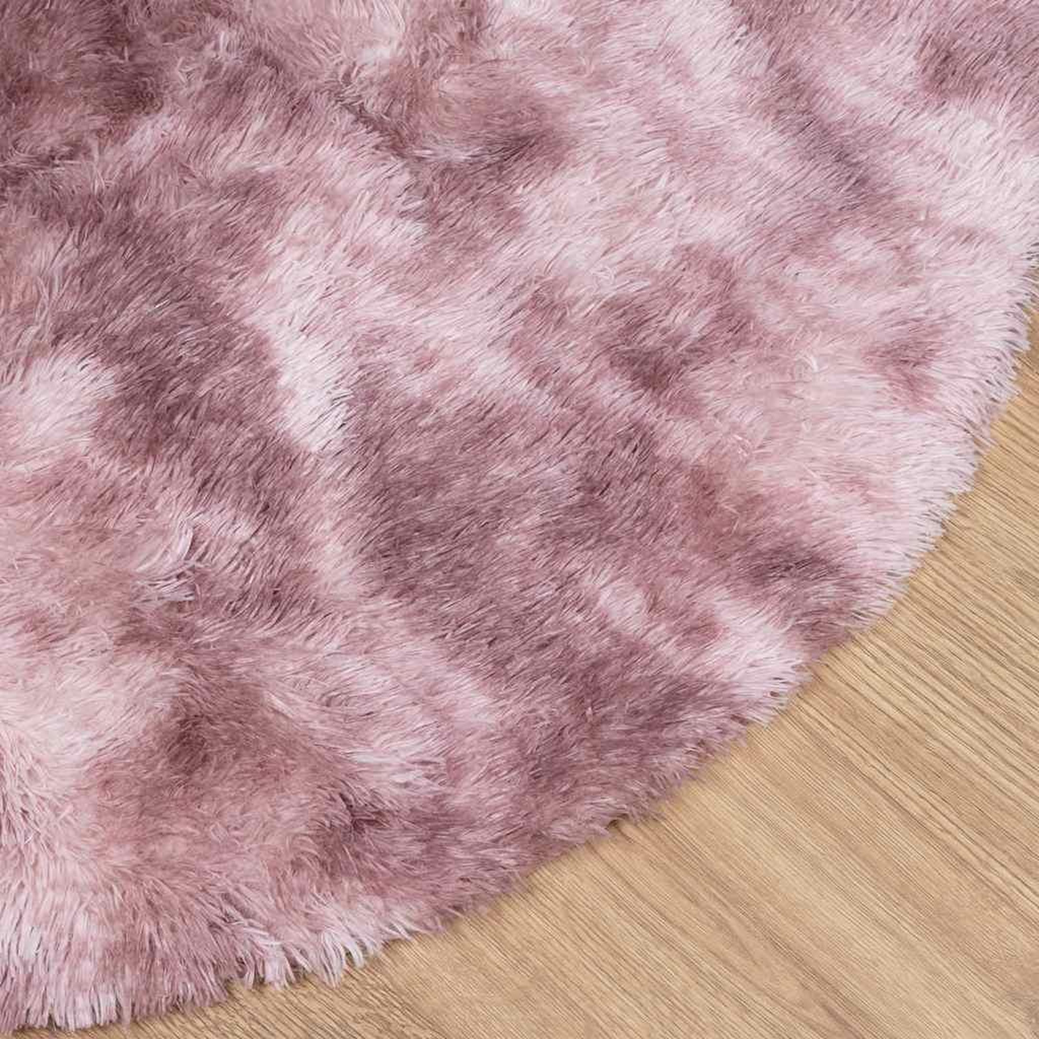 Voir la diapositive 4 : VIDAXL Tapis Shaggy a poils longs NAVARRA rose poudre 200x200 cm
