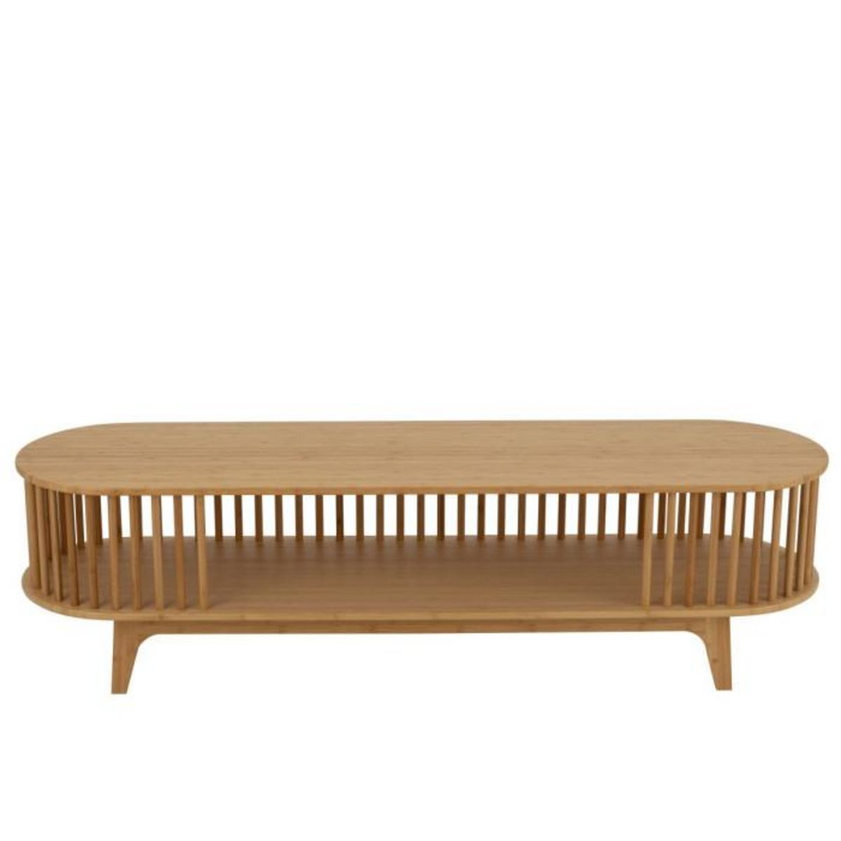 Paris Prix Meuble TV en Bambou  Live  150cm Naturel