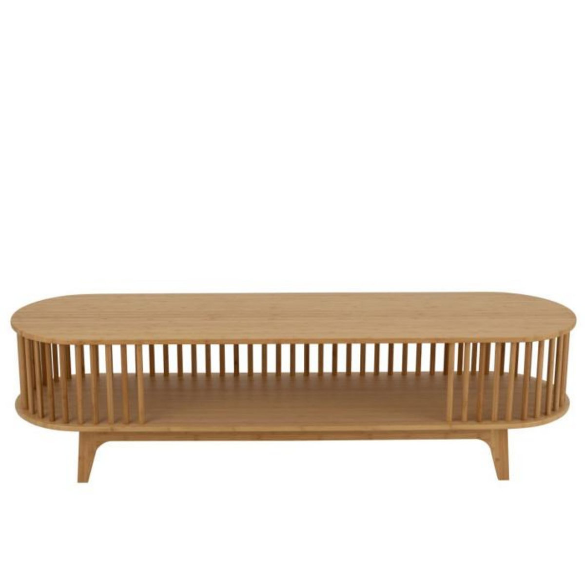 Paris Prix Meuble TV en Bambou  Live  150cm Naturel