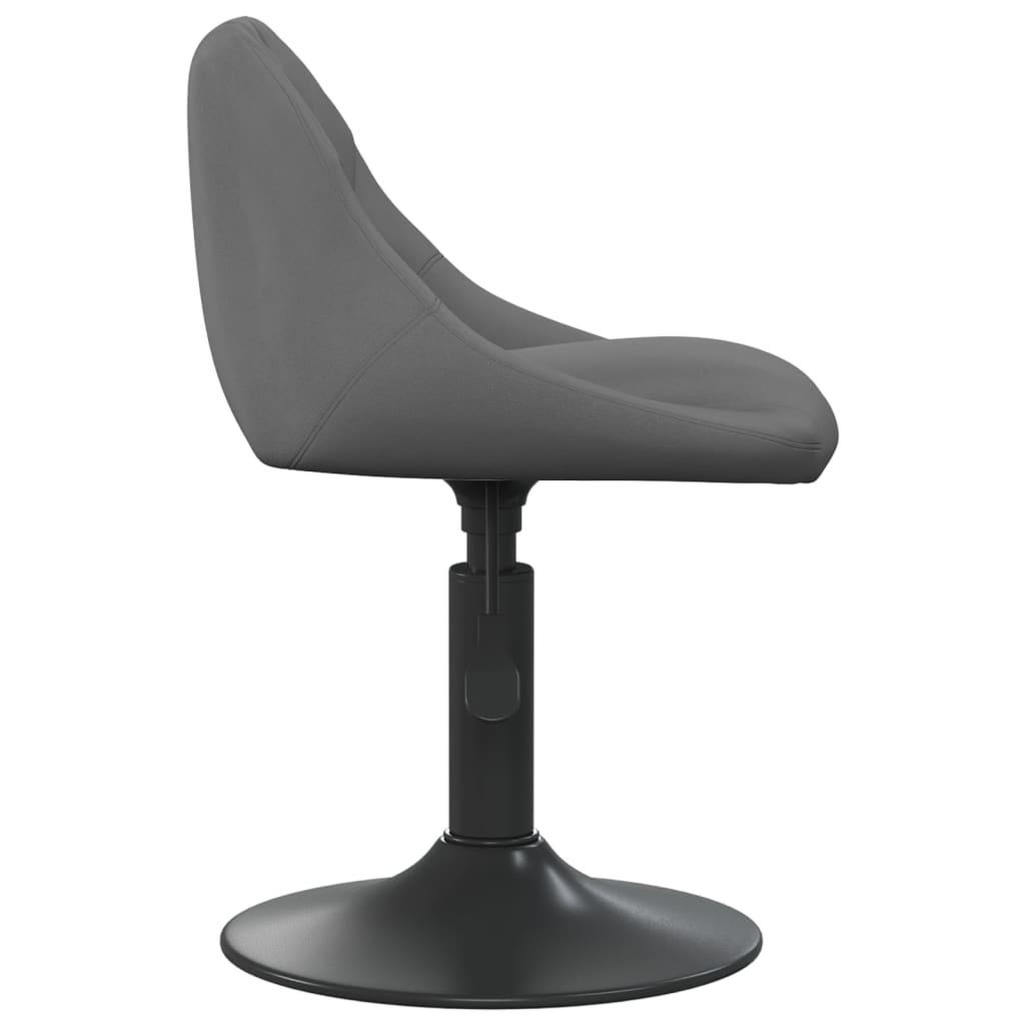 Voir la diapositive 4 : VIDAXL Chaises pivotantes a manger lot de 4 gris fonce velours