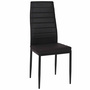 Voir la diapositive 3 : ID MARKET Lot de 6 chaises ROMANE noires pour salle à manger