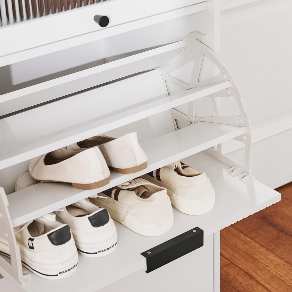 SOBUY SoBuy - Buffet Bas à un tiroir - Blanc - 59x40x115cm - Moderne - FSB95-W