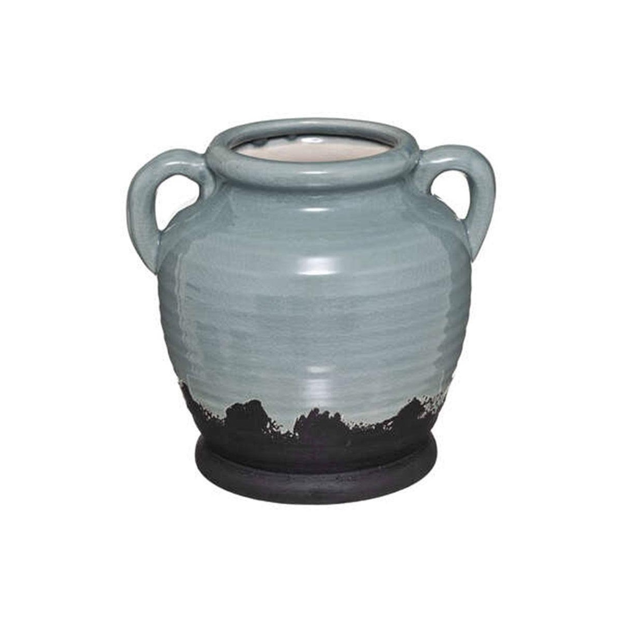 ATMOSPHERA Vase anse design  garden  20cm vert céladon