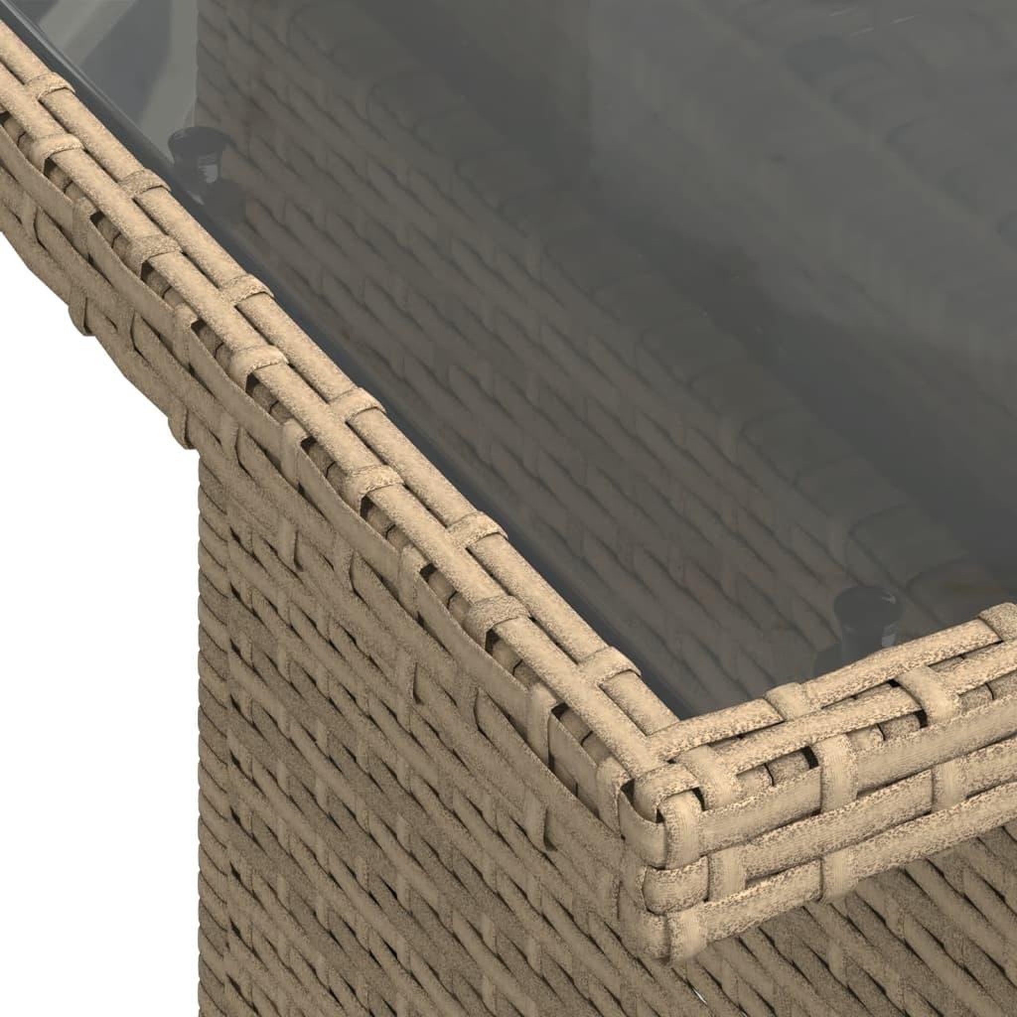 Voir la diapositive 6 : VIDAXL Salon de jardin 11 pcs avec coussins beige resine tressee