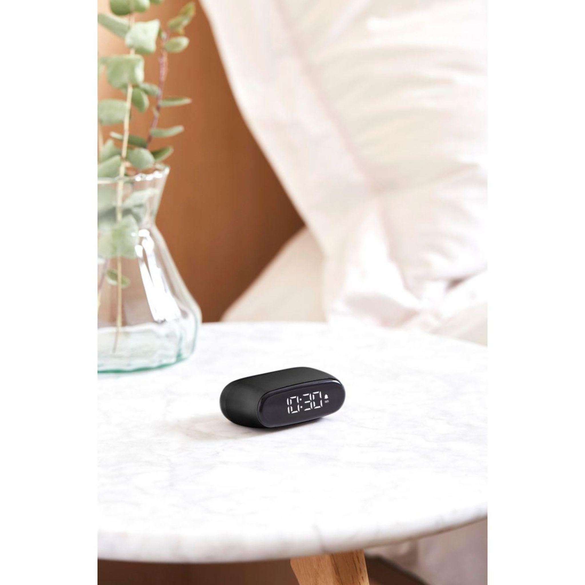 Voir la diapositive 5 : LEXON Réveil Minut ultra-compact Rechargeable Noir