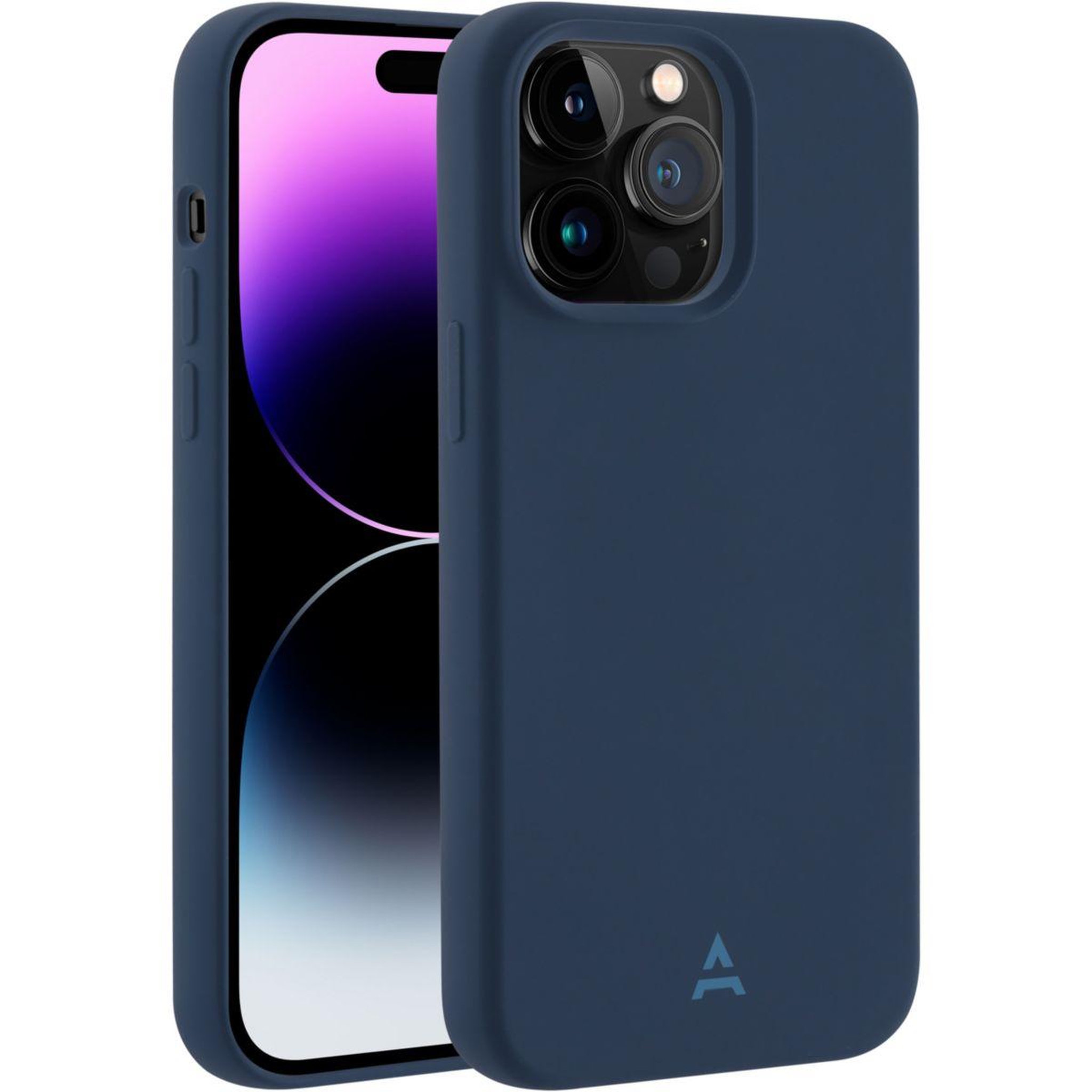 Voir la diapositive 1 : ADEQWAT Coque iPhone 14 Pro MagSafe bleu