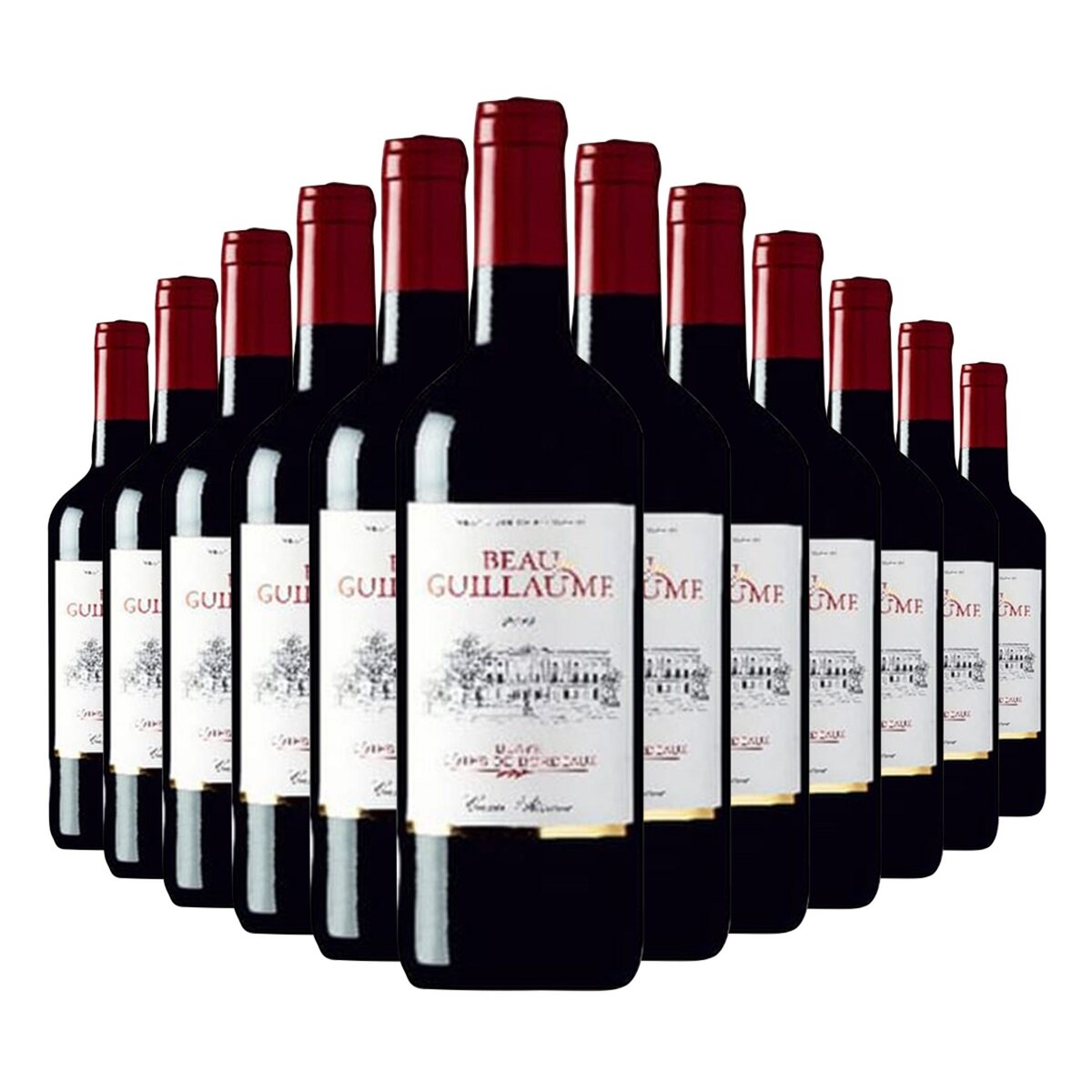 Lot 12 bouteilles Blaye Côtes de Bordeaux | Beaux Guillaume Rouge 2014