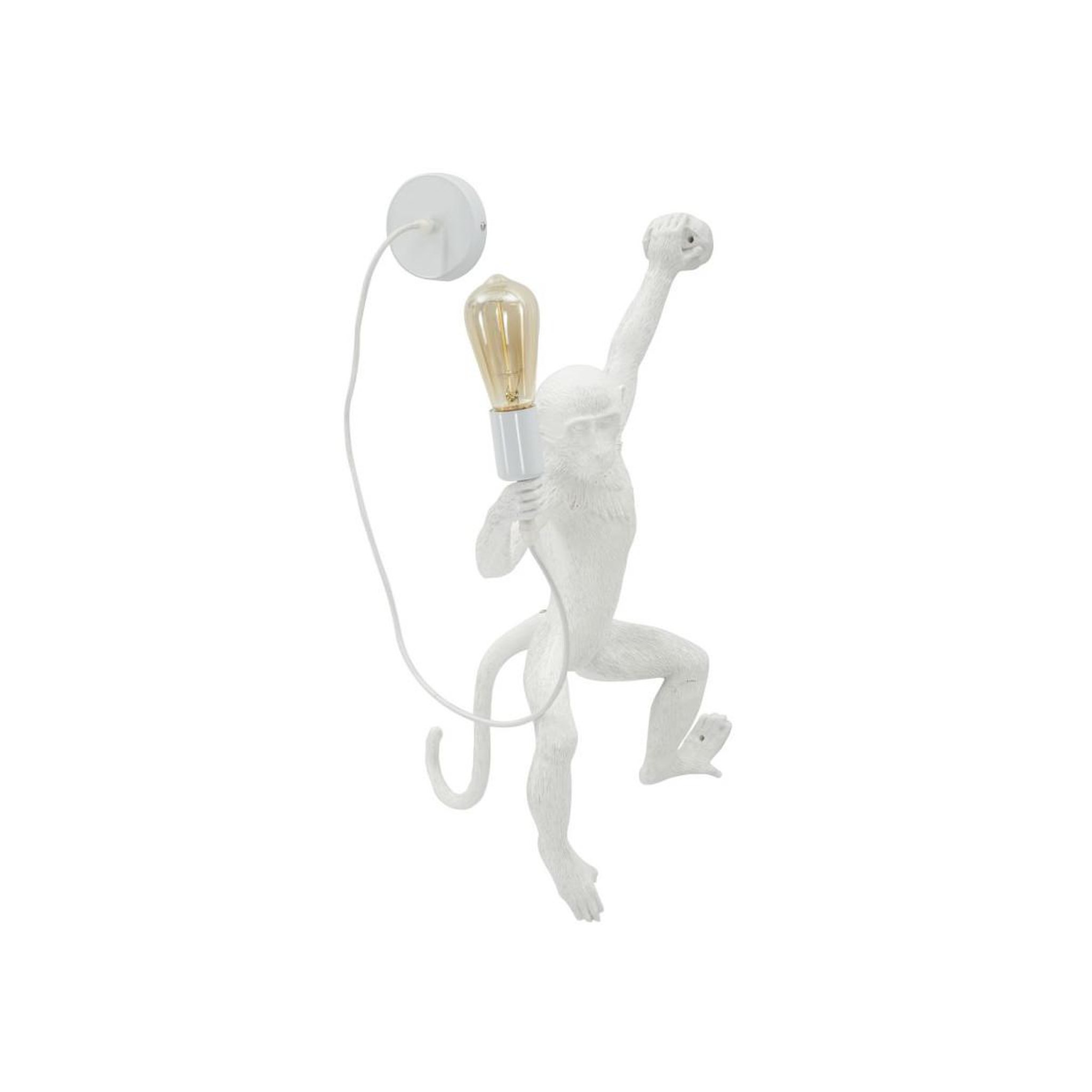 Paris Prix Lampe Murale Design  Singe  64cm Blanc