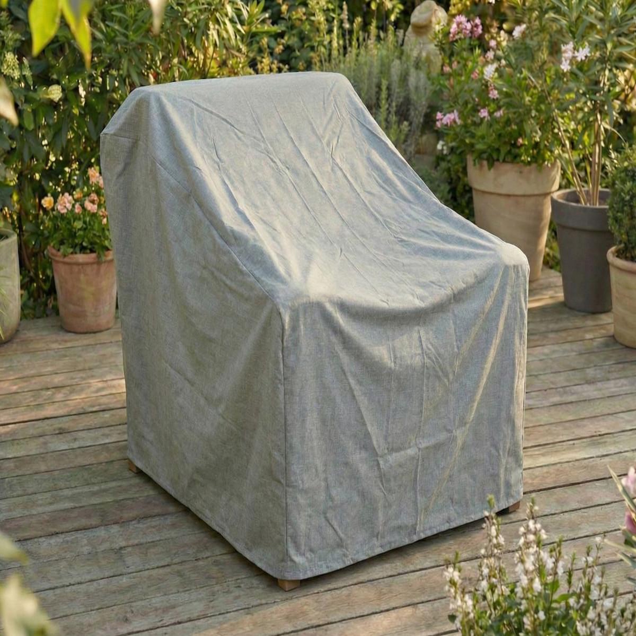 Voir la diapositive 2 : Jardiline Housse de protection cover garden pour fauteuil de jardin - 85 x 85 x 70 cm - jardiline