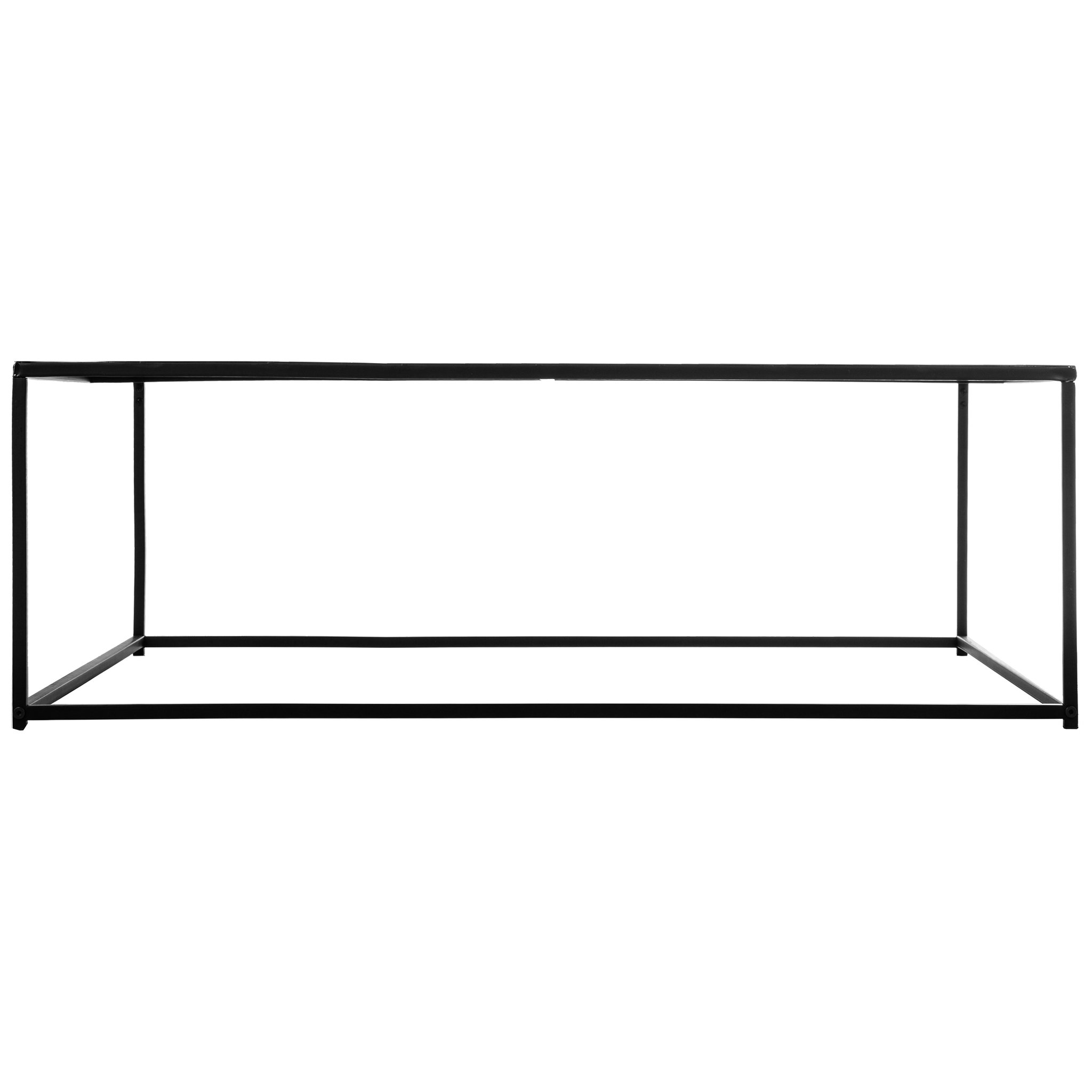 Voir la diapositive 2 : ATMOSPHERA Table basse carrée en métal L100cm ODILE