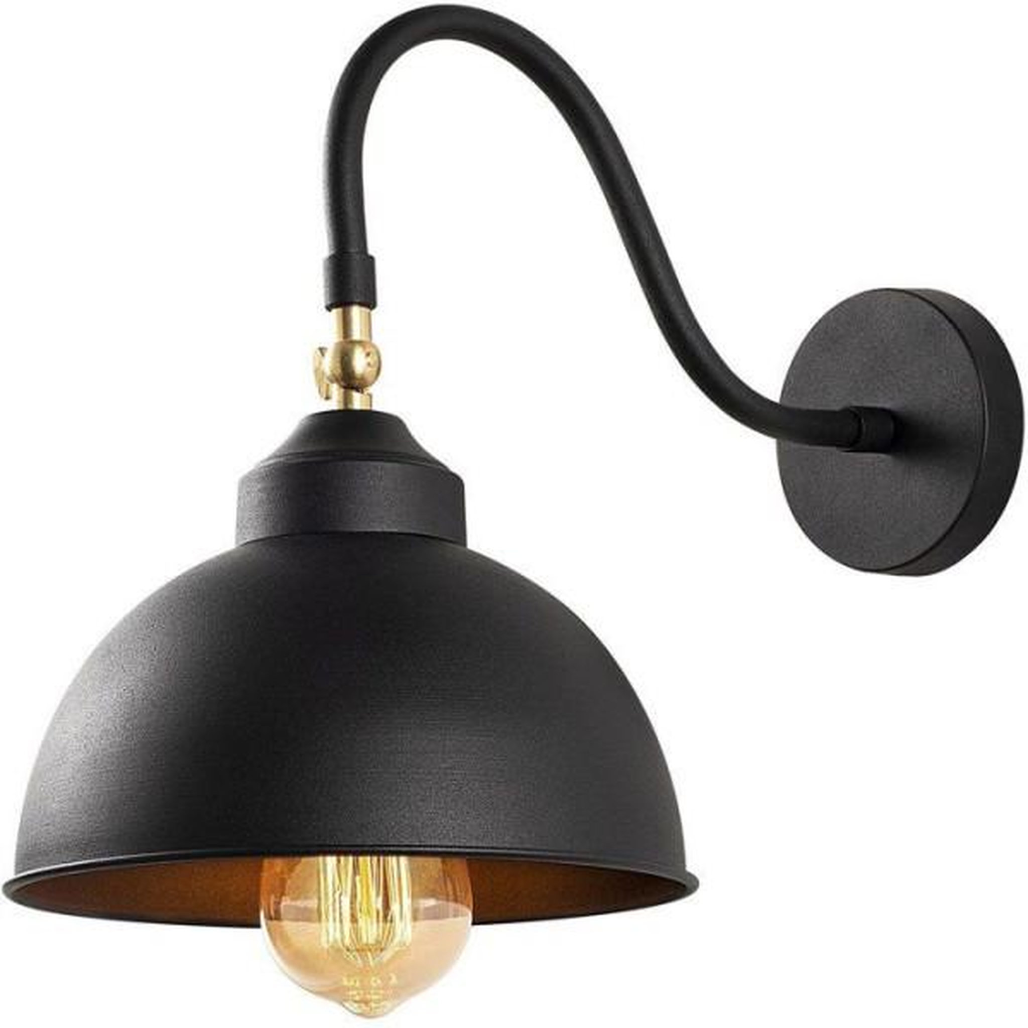 MARKET24 Applique murale Black - Style industriel - Métal - Design authentique