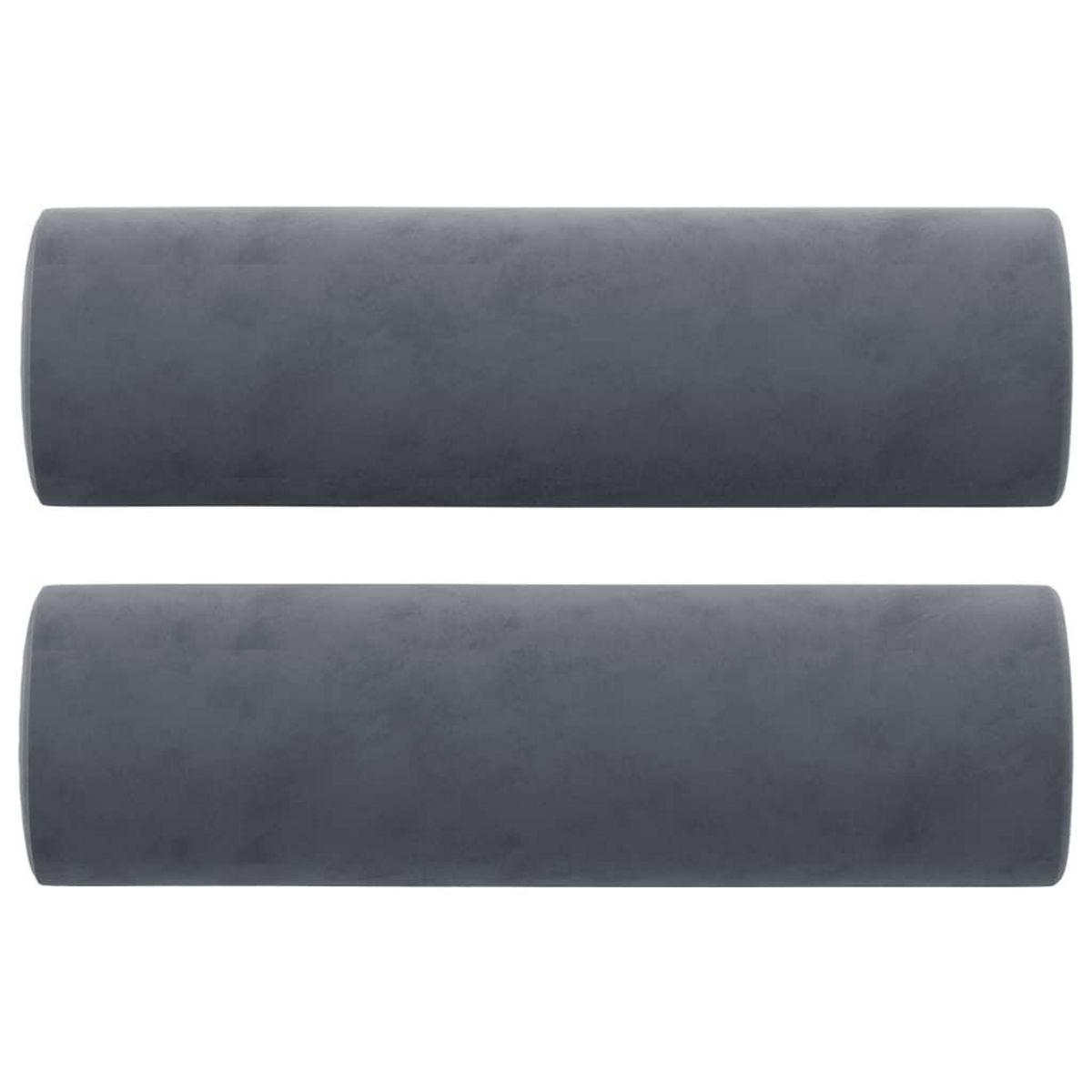 VIDAXL Canape 3 places avec oreillers gris fonce 180 cm velours