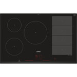 Siemens Table de cuisson induction 80cm 4 feux 7400w noir - ex851lvc1f