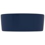 Voir la diapositive 4 : VIDAXL Lavabo rond de luxe Bleu fonce mat 40x15 cm Ceramique